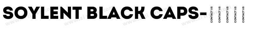 Soylent Black CAPS字体转换